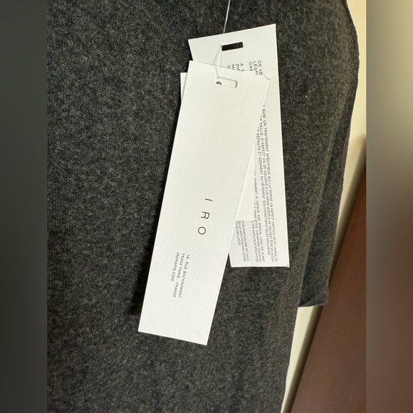 IRO Anthracite Dark Gray Mini Dress - Picture 6 of 9